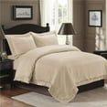 thumbnail image 1 of Mr. MJs SQ-DE-SCGRK-DBEMB-TP-Q 3 Piece Millano Embroidered Greek Key Duvet Set, Taupe - Queen Size, 1 of 1
