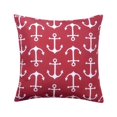 thumbnail image 1 of Mr. MJs SQ-PI-OD-BUAN-1818 18 x 18 in. Anchor Outdoor Pillow - Burgundy, 1 of 1