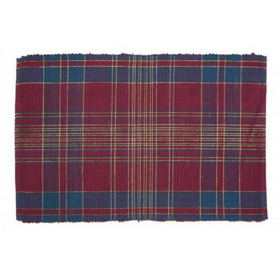 Mr. MJs Trading AG-01244S-4 19 in. Ribbed Placemats, Dover Lurexed - Set of 4