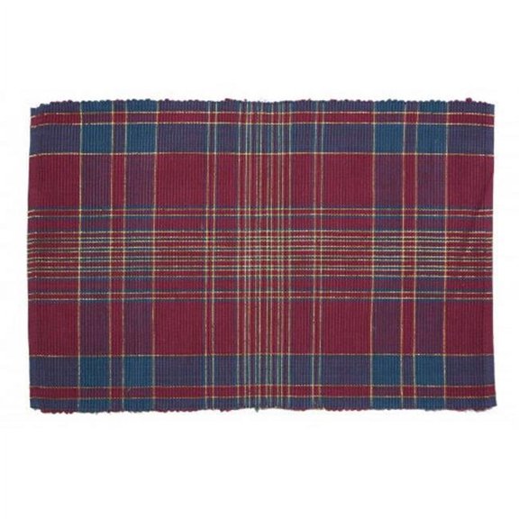 Mr. MJs Trading AG-01244S-4 19 in. Ribbed Placemats, Dover Lurexed - Set of 4