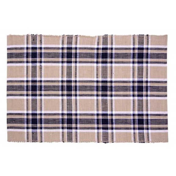 Mr. MJs Trading AG-01298S-4 19 in. Ribbed Placemats, Black Haze - Set of 4