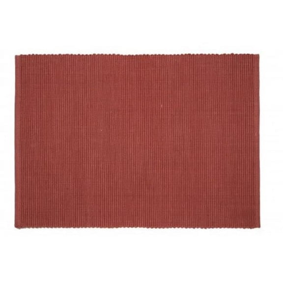 Mr. MJs Trading AG-01311S-4 19 in. Ribbed Placemats, Rust - Set of 4