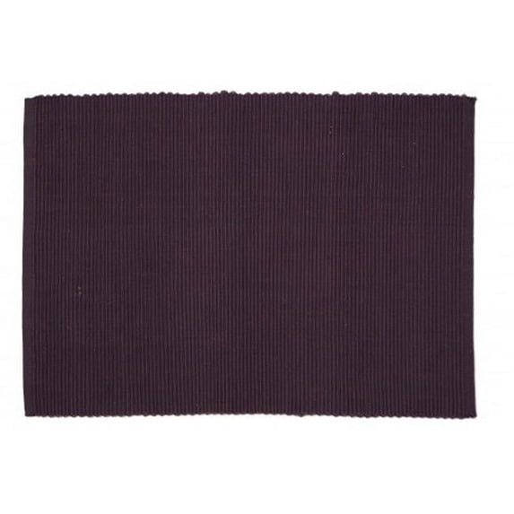 Mr. MJs Trading AG-01314S-4 19 in. Ribbed Placemats, Chocolate - Set of 4