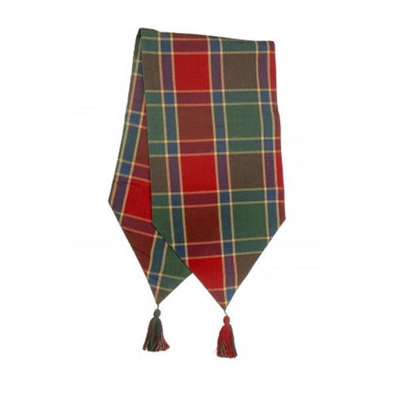 Mr. MJs Trading AG-11264-13x72 13 x 72 in. Ribbed Table Runner with Tassels, Festive Jewel
