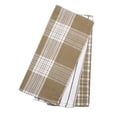 thumbnail image 1 of Mr. MJs Trading AG-34604 3 Piece Tea Towels Set, Beige Plaid, 1 of 1