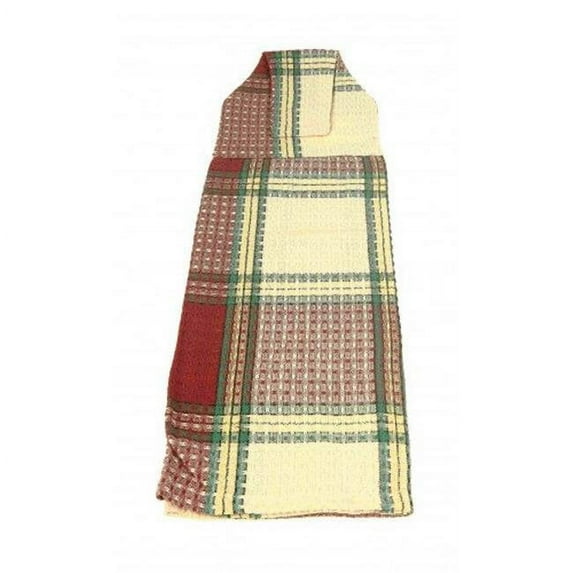 Mr. MJs Trading AG-36736 Hanging & Tie Button Towel, Sherwood Burgundy