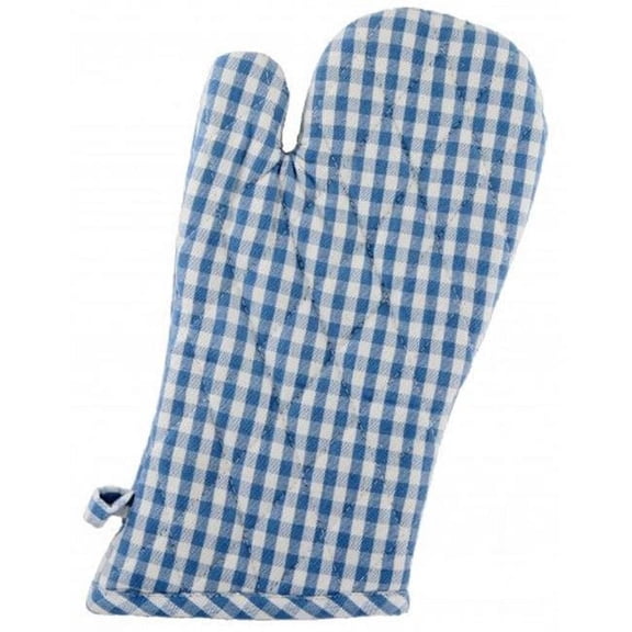 Mr. MJs Trading AG-38291S-2 Oven Mittens, Toro Blue Check - Set of 2