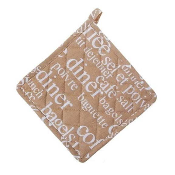 Mr. MJs Trading AG-40347S-2 Pot Holders, Cafe Print - Set of 2