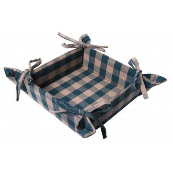 Mr. MJs Trading AG-45252-8x8 8 x 8 in. Ribbed Table Runner with Tassels Check