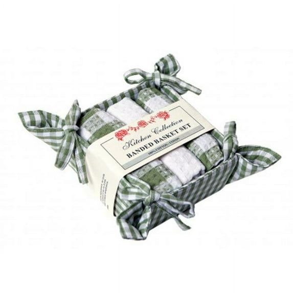 Mr. MJs Trading AG-48293 Bread Basket Set, Toro Green Check
