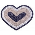 thumbnail image 1 of Mr. MJs Trading AG-64298 Braided Heart Rug, Black Haze, 1 of 1