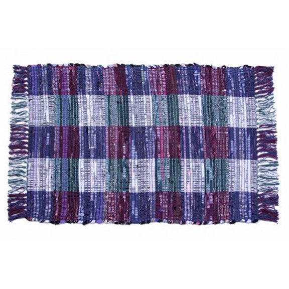 Mr. MJs Trading AG-66507-48x72 48 x 72 in. Chindi Rug, Multi Check