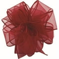 thumbnail image 1 of Mr. MJs Trading AI-190994 Burgundy Spring Sheer Wired Ribbon, 1 of 1