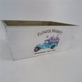 thumbnail image 1 of Mr. MJs Trading AI-2250-429 White with Blue Truck & Lavender Flower Market Crate, 1 of 1