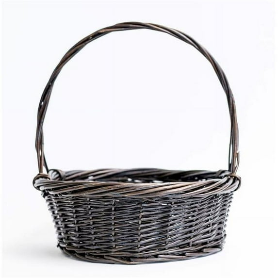 Mr. MJs Trading AI-4066DTA Dark Brown Matte Finish with Handle Basket