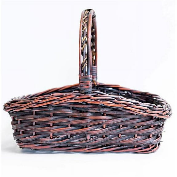Mr. MJs Trading AI-4175MAHB Brown Willow with Handle Basket