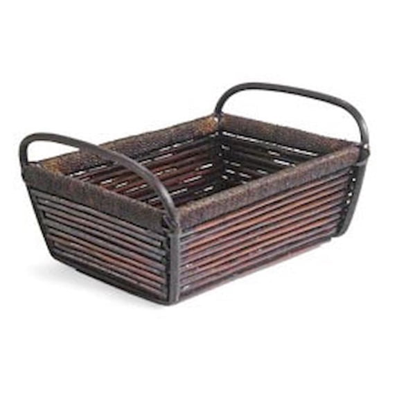 Mr. MJs Trading AI-4666MAH Mahogany Rectangular Basket