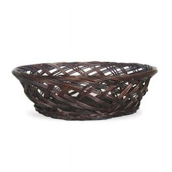 Mr. MJs Trading AI-5035-20DT Brown Open Weave Round Willow Basket
