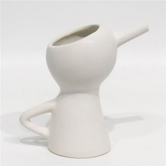 Mr. MJs Trading AI-CE856WH White Modern Shape Planter