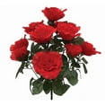 thumbnail image 1 of Mr. MJs Trading AI-FL3683RED Red Victoria Roses Bush Artificial Flowers, 1 of 1