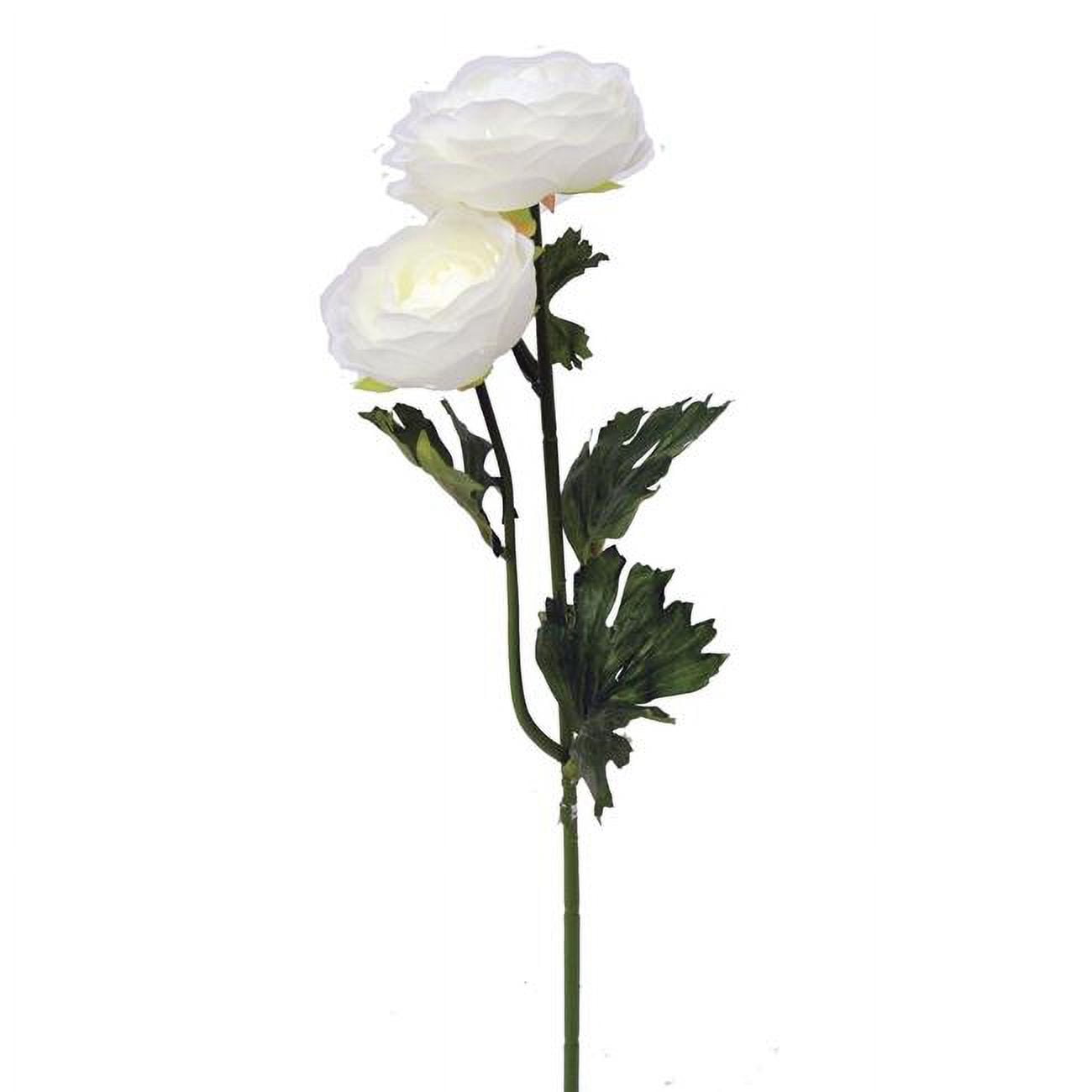 Mr. MJs Trading AIFL3949CRW Creamy White Ranunculus Garden Stem Artificial Flower