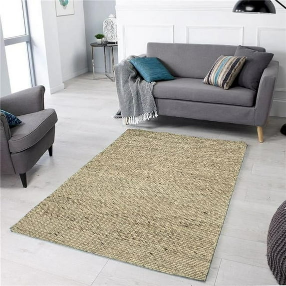Mr. MJs Trading Chinook Beige & Ivory Handmade Wool Rectangle Area Rug - 8 ft. x 10 in.
