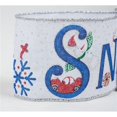 thumbnail image 1 of Mr. MJs Trading AI-RI40805 Decorated Let It Snow Wired Ribbon, 1 of 1