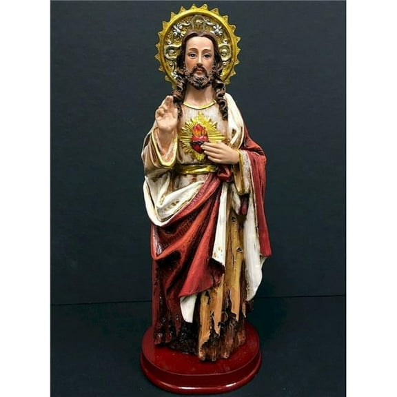Mr. MJs Trading HO-H8-21B865R-B Marble Jesus Figurine