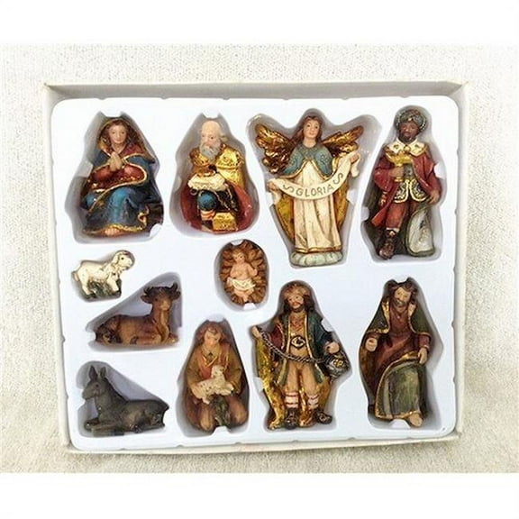Mr. MJs Trading HO-H8-21C03B-2 3 in. Nativity Figurine, Set of 11