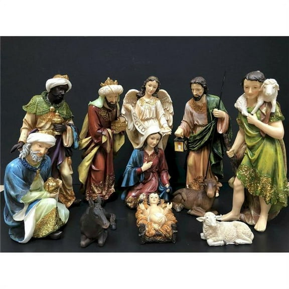 Mr. MJs Trading HO-H8-B996R Nativity Figurine, Set of 11