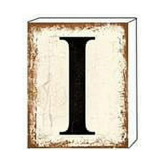 Mr. MJs Trading IV-S17-HZ036S I Letter Block, White - Small