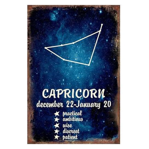 Mr. MJs Trading IV-W18-GT190 Capricorn Metal Wall Decor