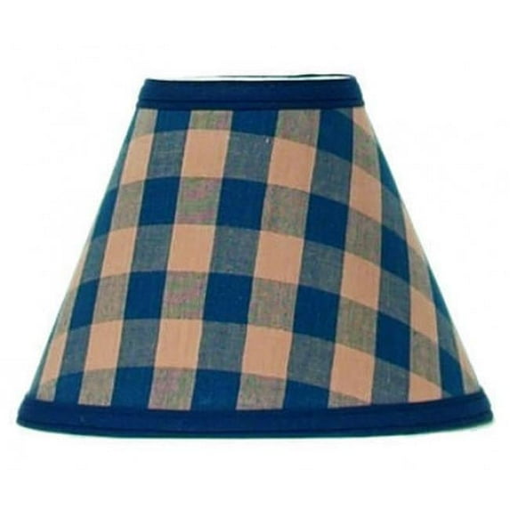 Mr. MJs Trading AG-92250-7x16 7 x 16 in. Lamp Shade, Navy & Beige Check