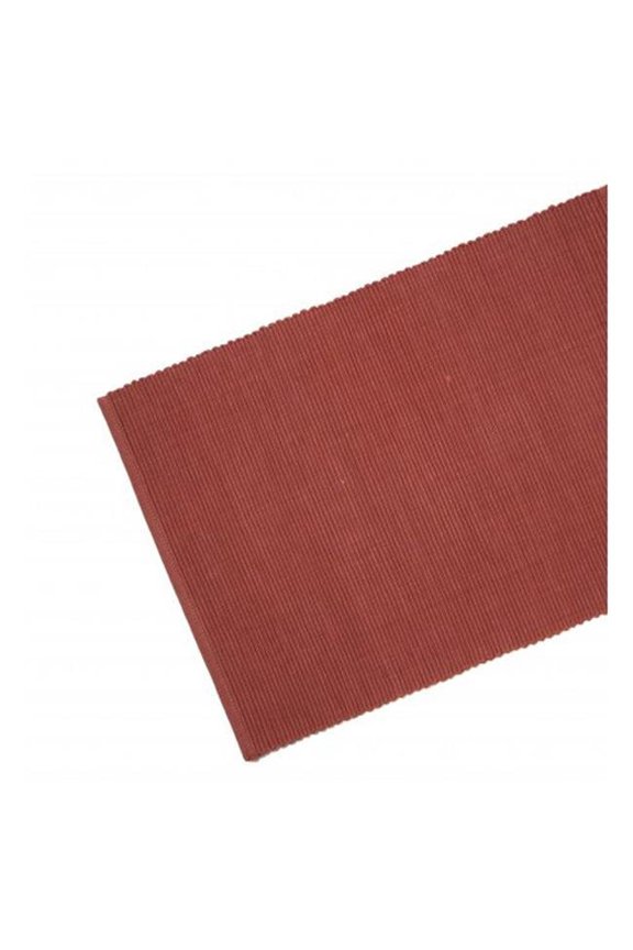 Trading  Ribbed Table Runner Rust 13x36 in.