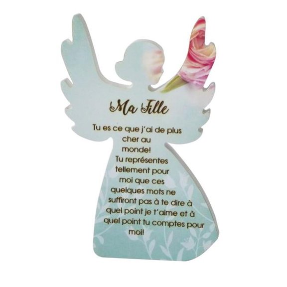 Mr. MJs Trading SC-FY308 Ange Avec Dits - Ma Fille Plaque