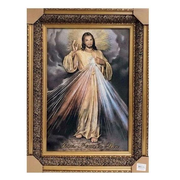 Mr. MJs Trading SC-YL388 Divine Mercy Framed Tapestry