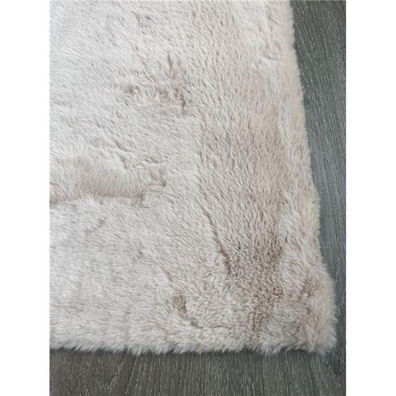 Mr. MJs Trading VA-FRF-35-44BGE 3 x 5 ft. Beige Rectangular Faux Fur Rabbit Rectangle Area Rug