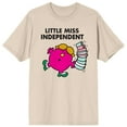 thumbnail image 1 of Mr. Men And Little Miss Meme Little Miss Independent Crew Neck Short Sleeve Natural Men's T-shirt-Medium, 1 of 3