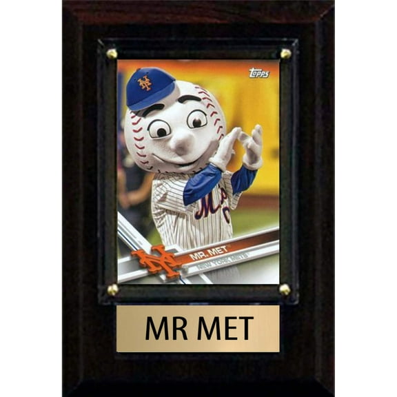 Mr Met 2024 Mets 4x6 Plaque - 2017 Topps NYM-2
