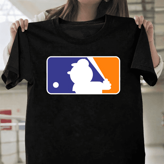 Mr Met Baseball Mascot Ball Head New York Team Sport Fan Graphic Unisex T-Shirt, up to size 3XL.