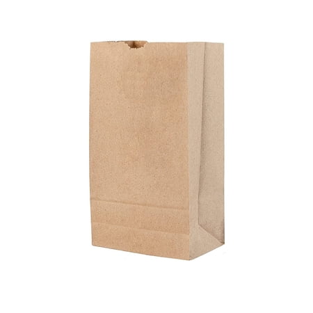 Mr Miracle 2 Lb Kraft Paper Bags. Opened Size - 7.875 x 4.25 x 2.45 Inches. Pack of 100.