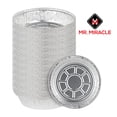 thumbnail image 1 of Mr Miracle 8 inch Round Foil Pans. For Baking, Roasting, Food Prep. Pack of 25, 1 of 4