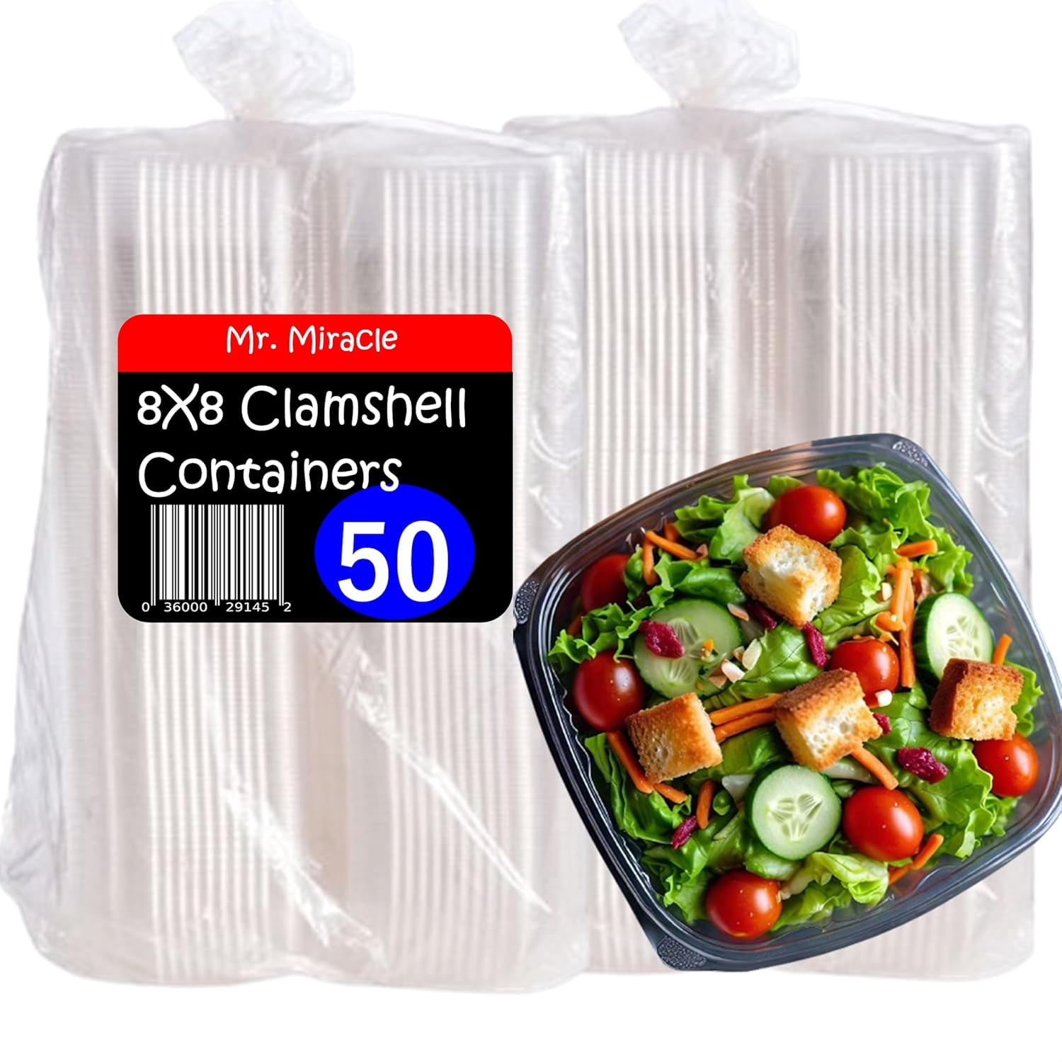 Clear Plastic Takeout Containers - Durable and Sturdy Clamshell Food ...