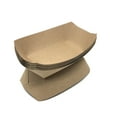 thumbnail image 1 of Mr Miracle Kraft Paper Food Tray 1 Lb Pound Size.Dimensions - 6.5 x 4.4 x 1.5 Inches. Pack of 50, 1 of 2