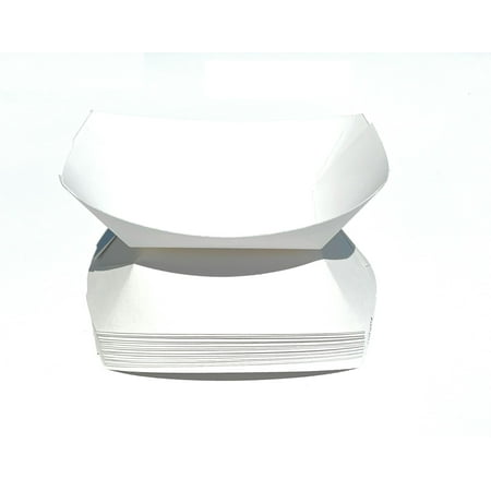 Mr Miracle White Paper Food 3 Pound Size. Dimensions - 8.125 x 5.875 x 2.125 Inches. Pack of 50