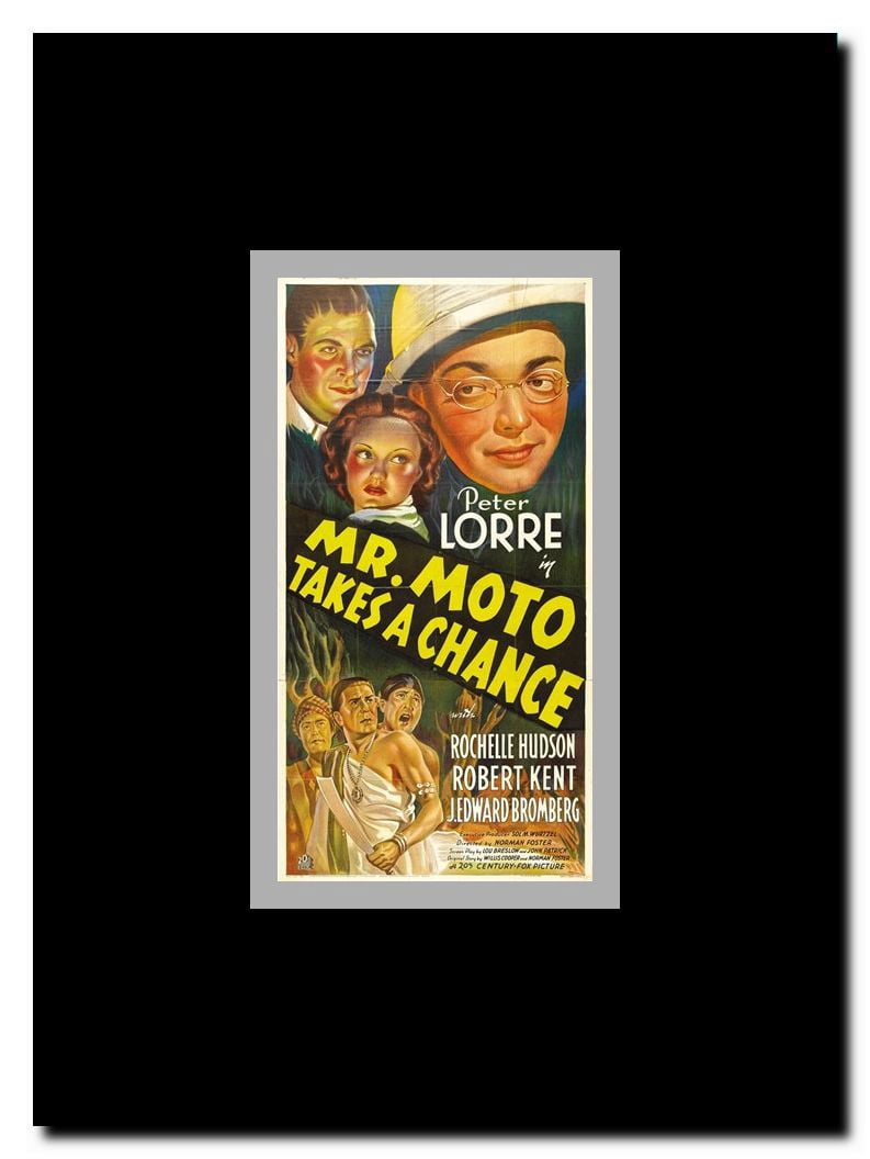 Mr. Moto Takes a Chance Framed Movie Poster