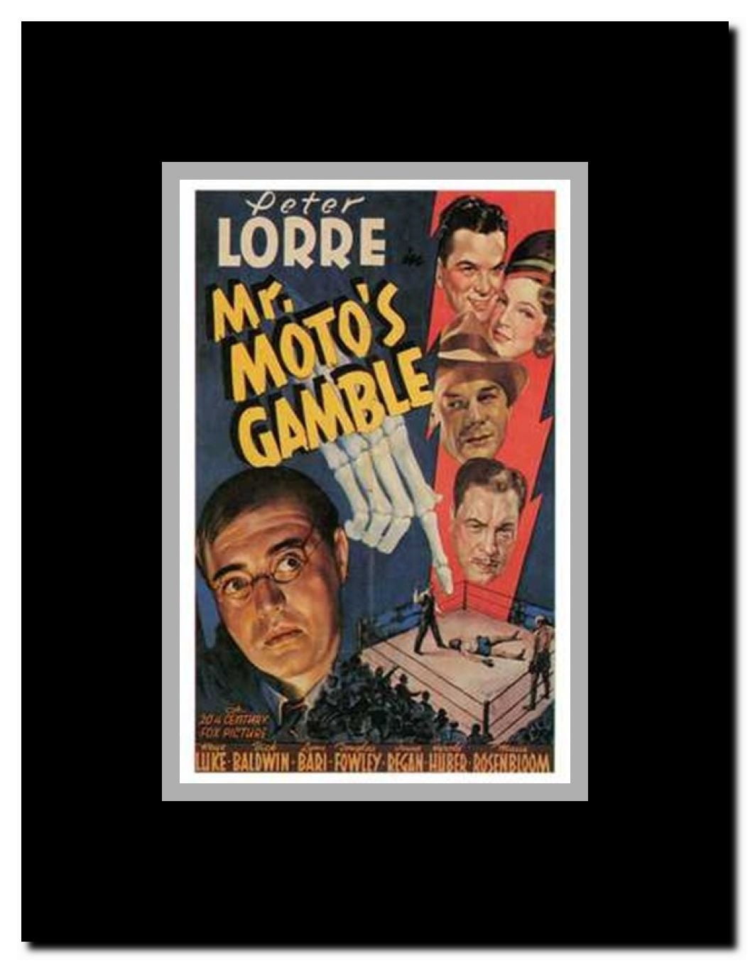 Mr Moto's Gamble Framed Movie Poster
