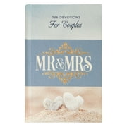 Mr. & Mrs. 366 Devotions for Couples Enrich Your Marriage and Relationship Two-Tone Blue Hardcover Devotional Gift Book w/ Ribbon Marker