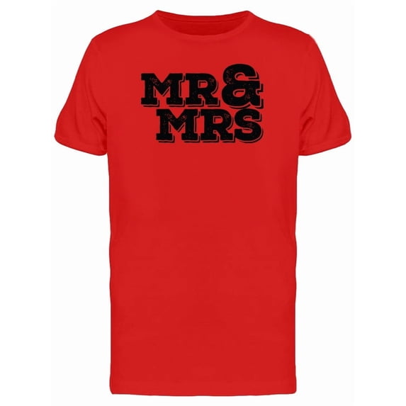 Mr&Mrs Bold Font Tee Men's -Image by Shutterstock