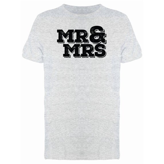 Mr&Mrs Bold Font Tee Men's -Image by Shutterstock